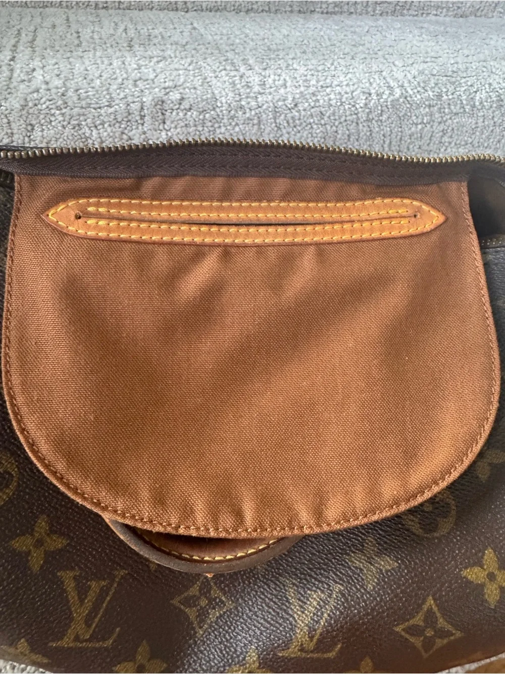 Louis Vuitton Speedy 30 Monogram Canvas Satchel with Vachetta Handles
